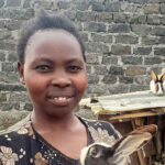 Martha and her bunny business, started with lump sum from savings group