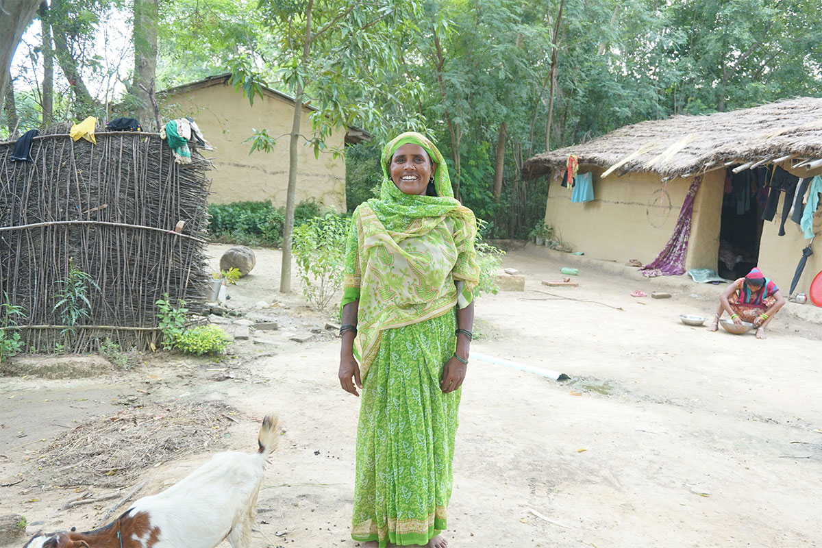 woman saving for daughters' weddings in Nepal